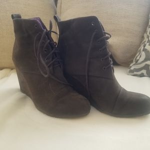 Blowfish suede booties